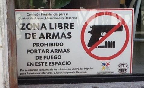 An all too common sign here in Caracas.